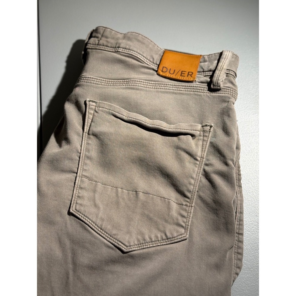 DU/ER Performance Relaxed Taper Pants Tan Khaki MFNR1002 Mens 33x32